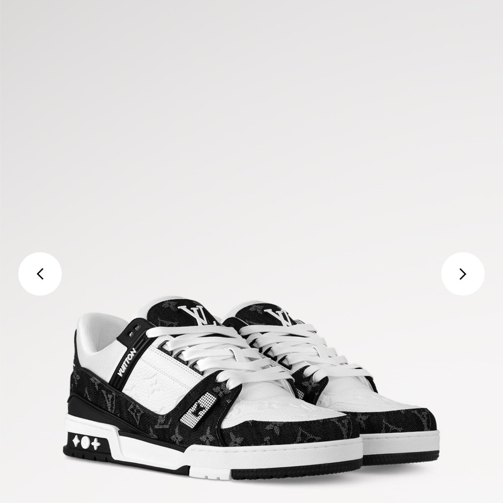 LOUIS VUITTON DENIM LOGO TRAINER